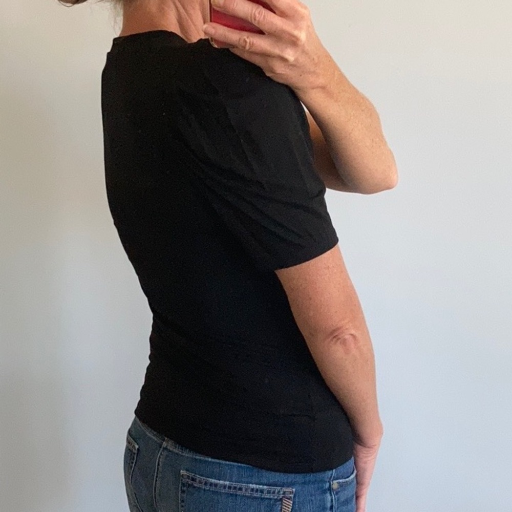 Basic Black Short Sleeve Top - Picture 3 of 6